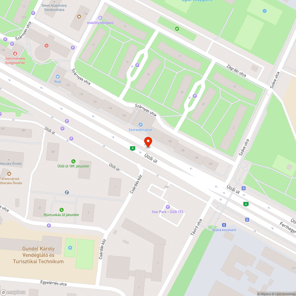 Lekopott útfelfestések, töredezett rossz minőségű útborkolat bejelentés helye