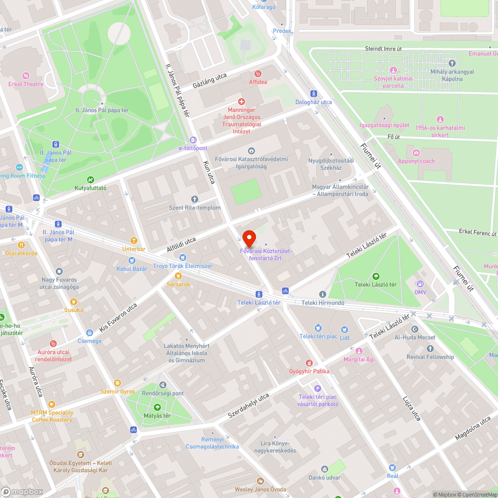 Borzasztó állapotban lévő útfelület bejelentés helye