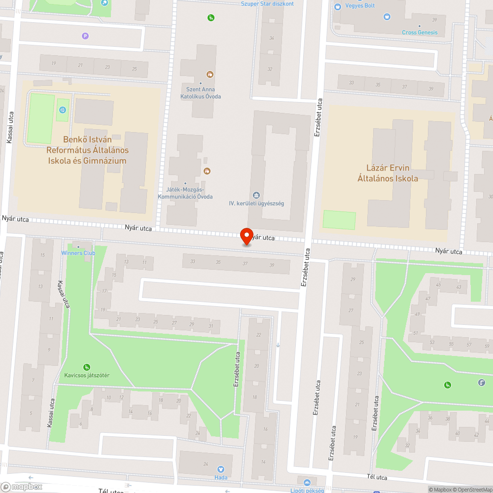 Pangó csatorna bejelentés helye