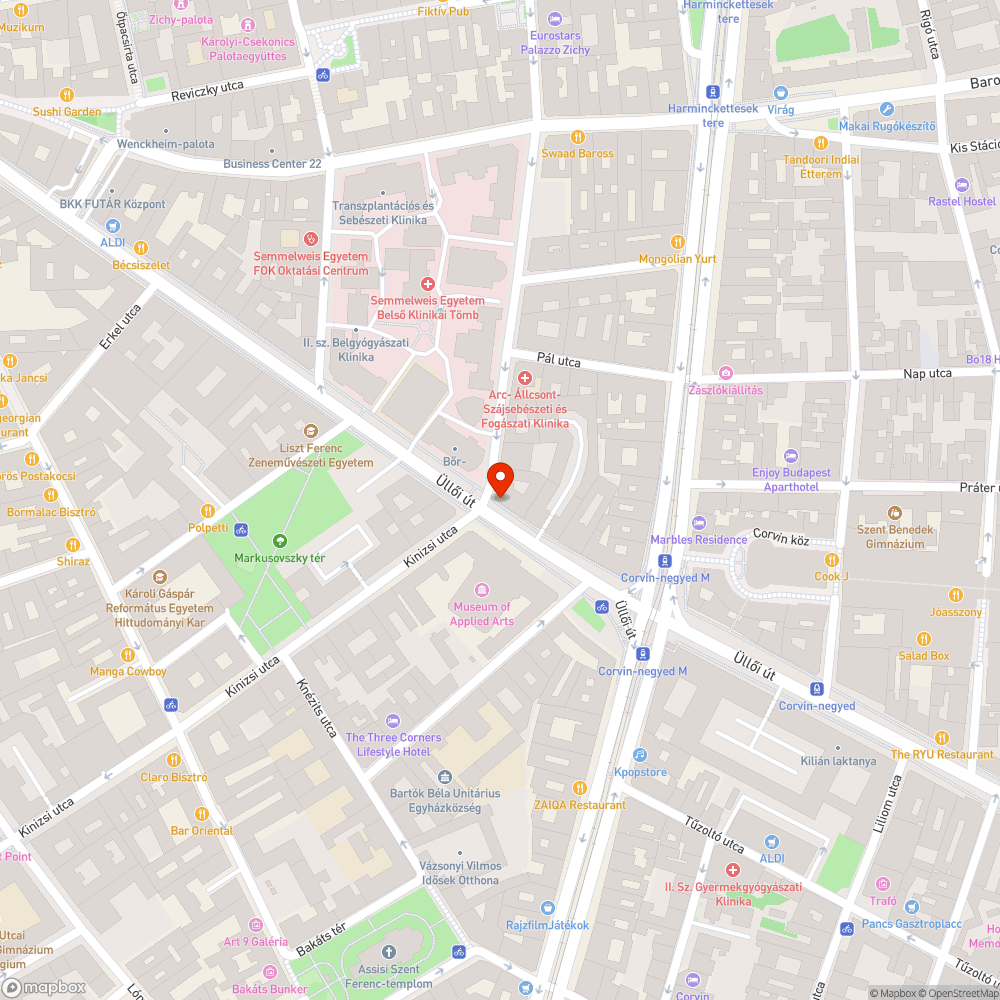 Üres szemetestartó bejelentés helye