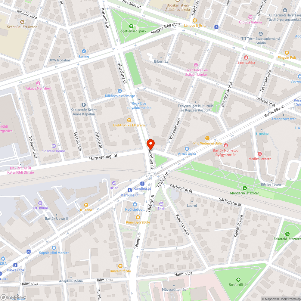 Eltömődött lefolyó bejelentés helye