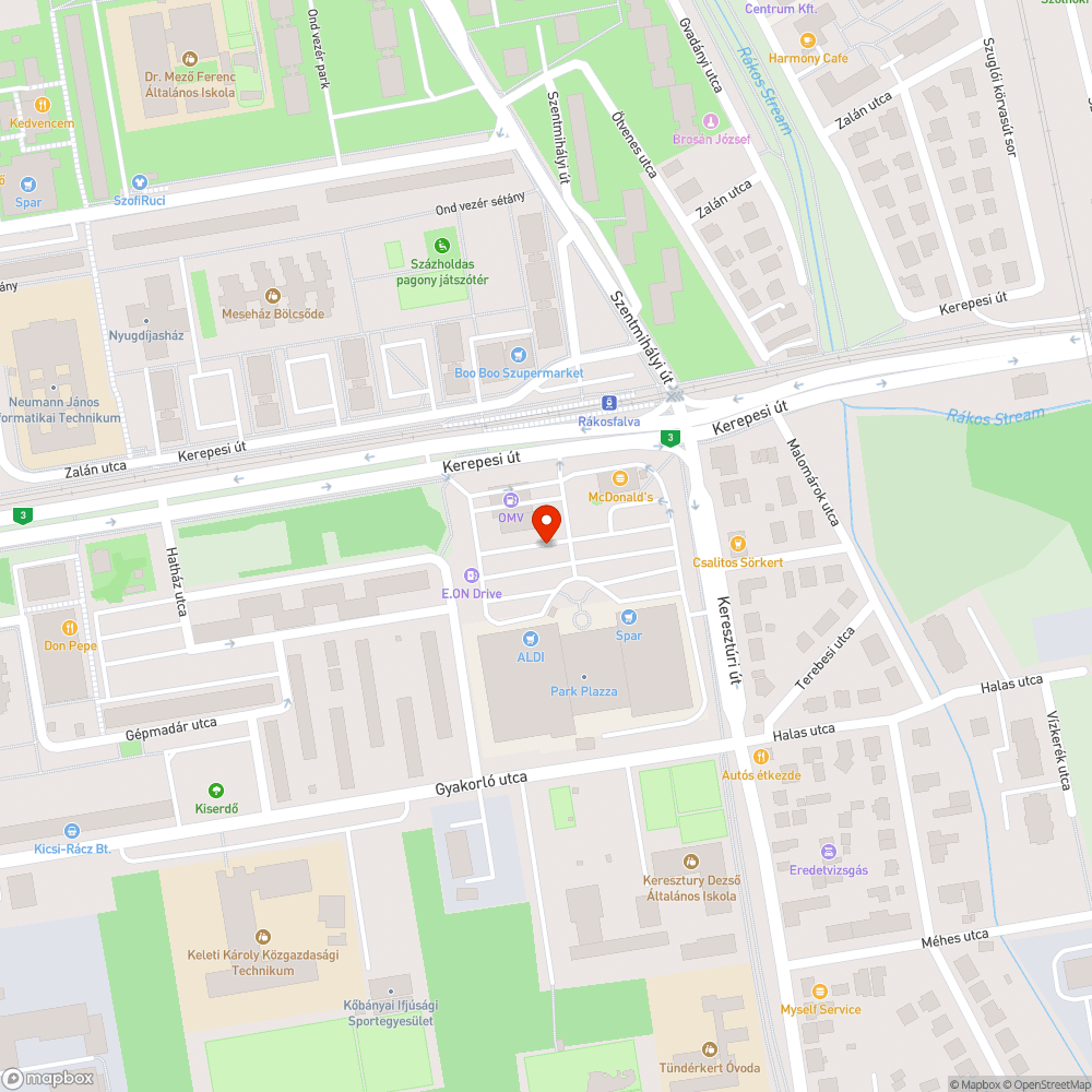 Elhagyott jármű és szeméthalom bejelentés helye