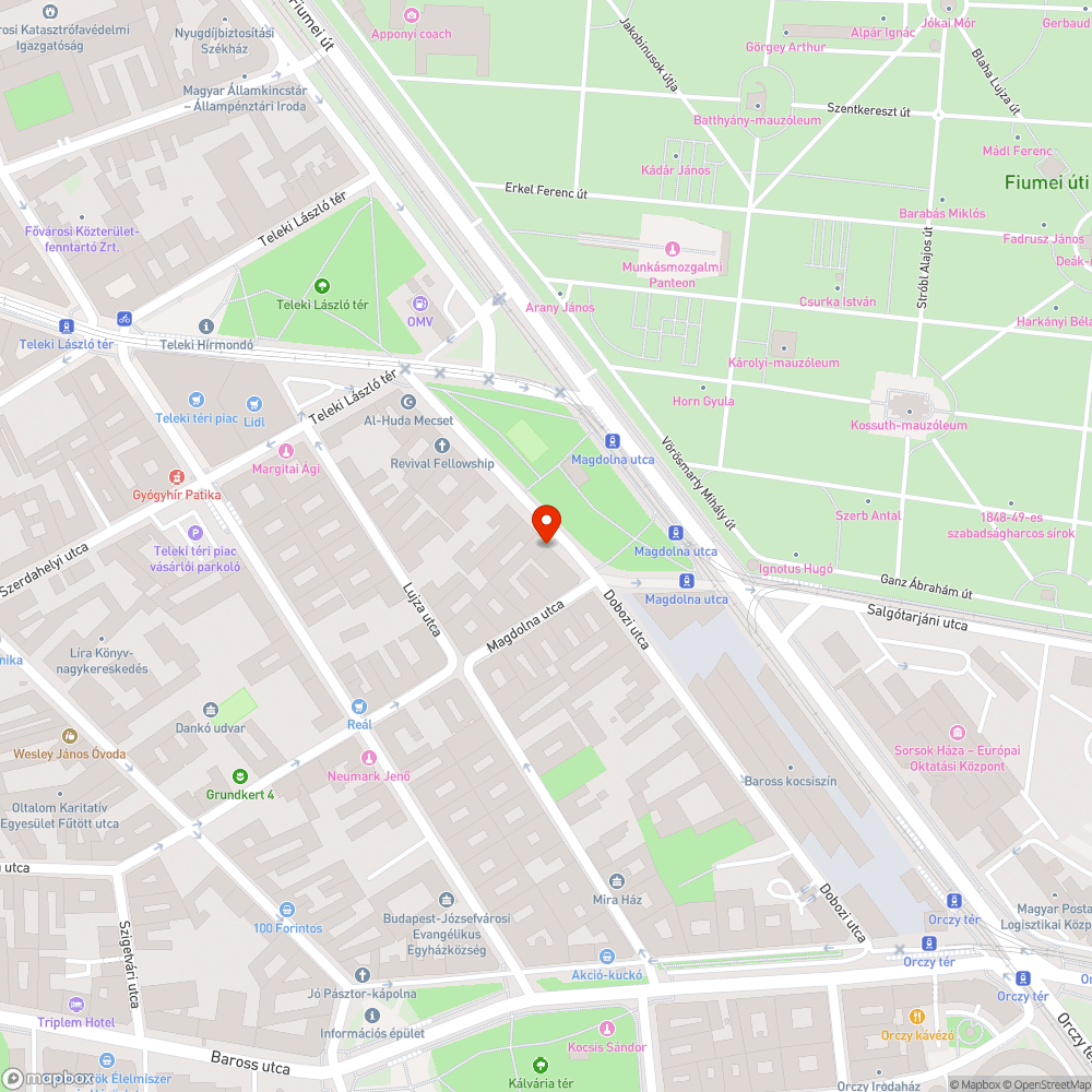 Beszakadt járda bejelentés helye