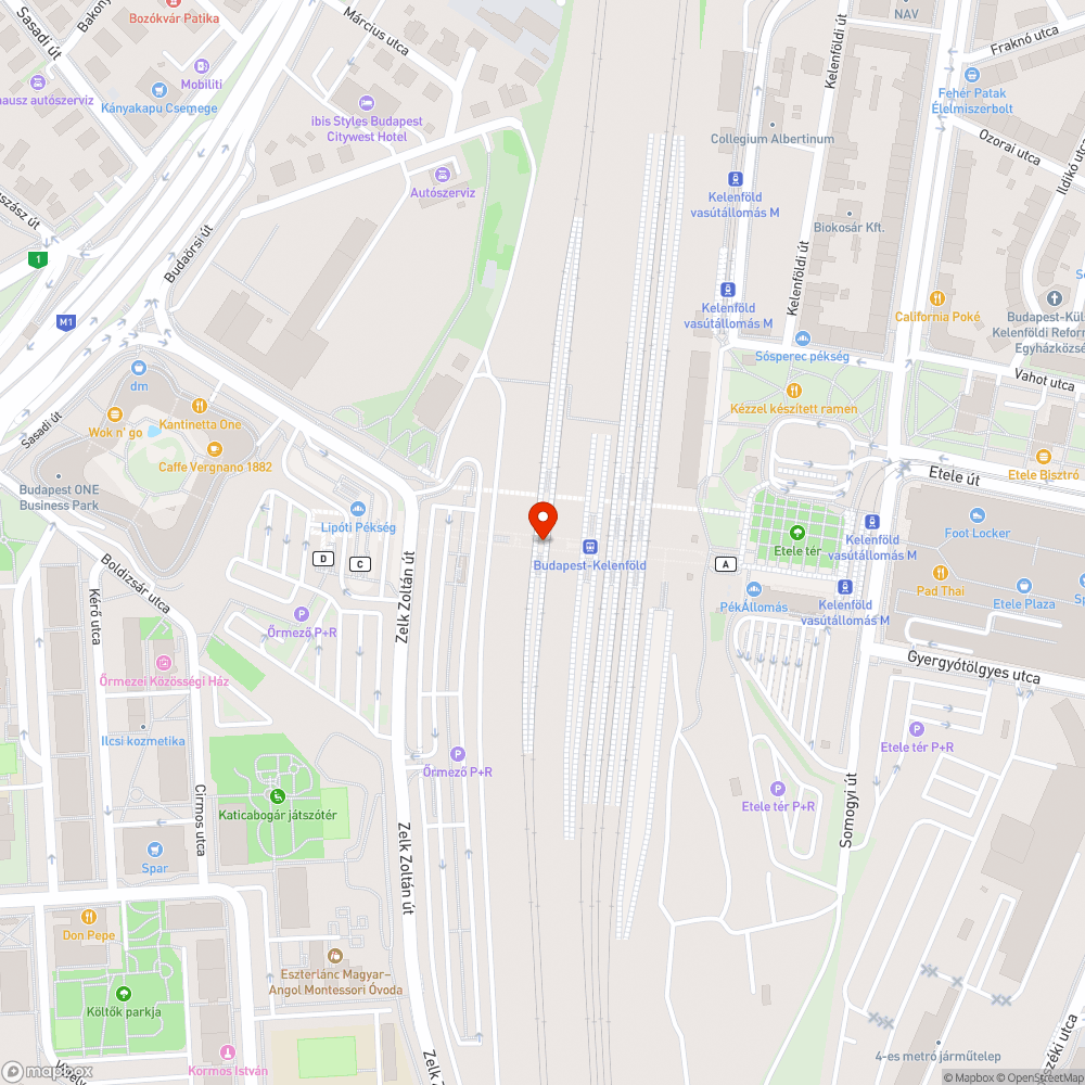 Vérfürdő Kelenföldi pályaudvar aluljárójában? bejelentés helye