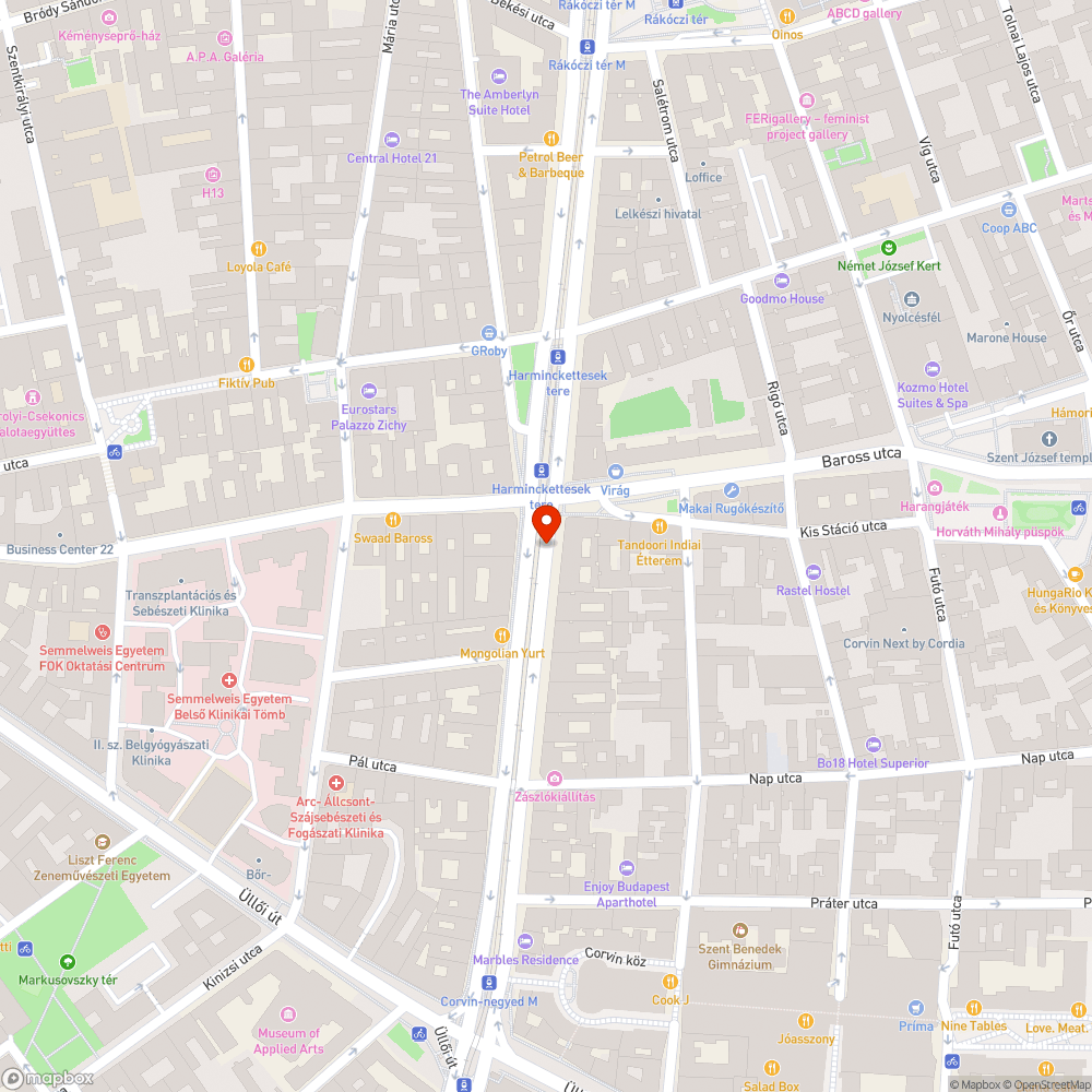 4-6 V  Harminckettesek tere V megálló környéke bejelentés helye