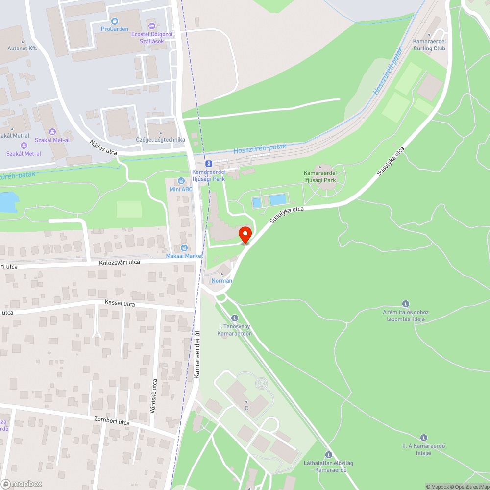 Hordalék a Susulyka utcában - BUBA útvonal bejelentés helye