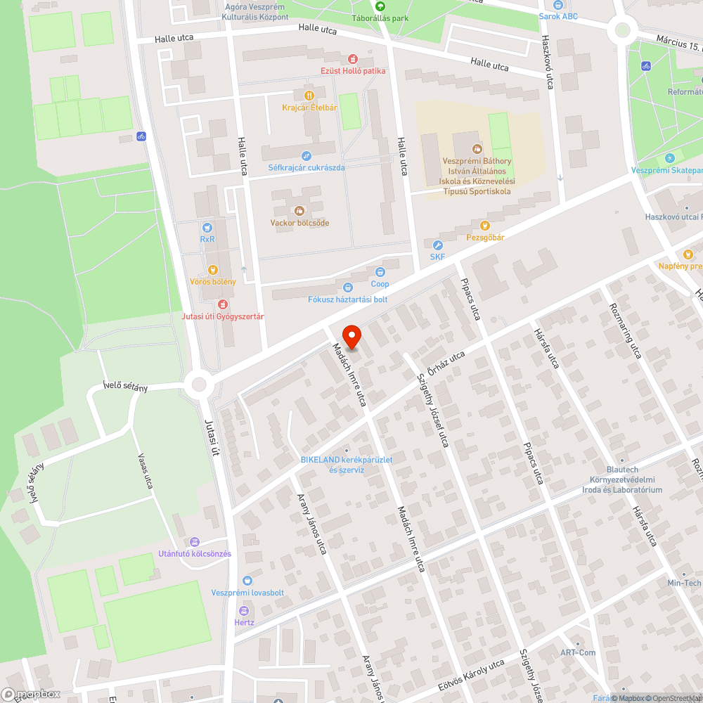 Parkolas bejelentés helye