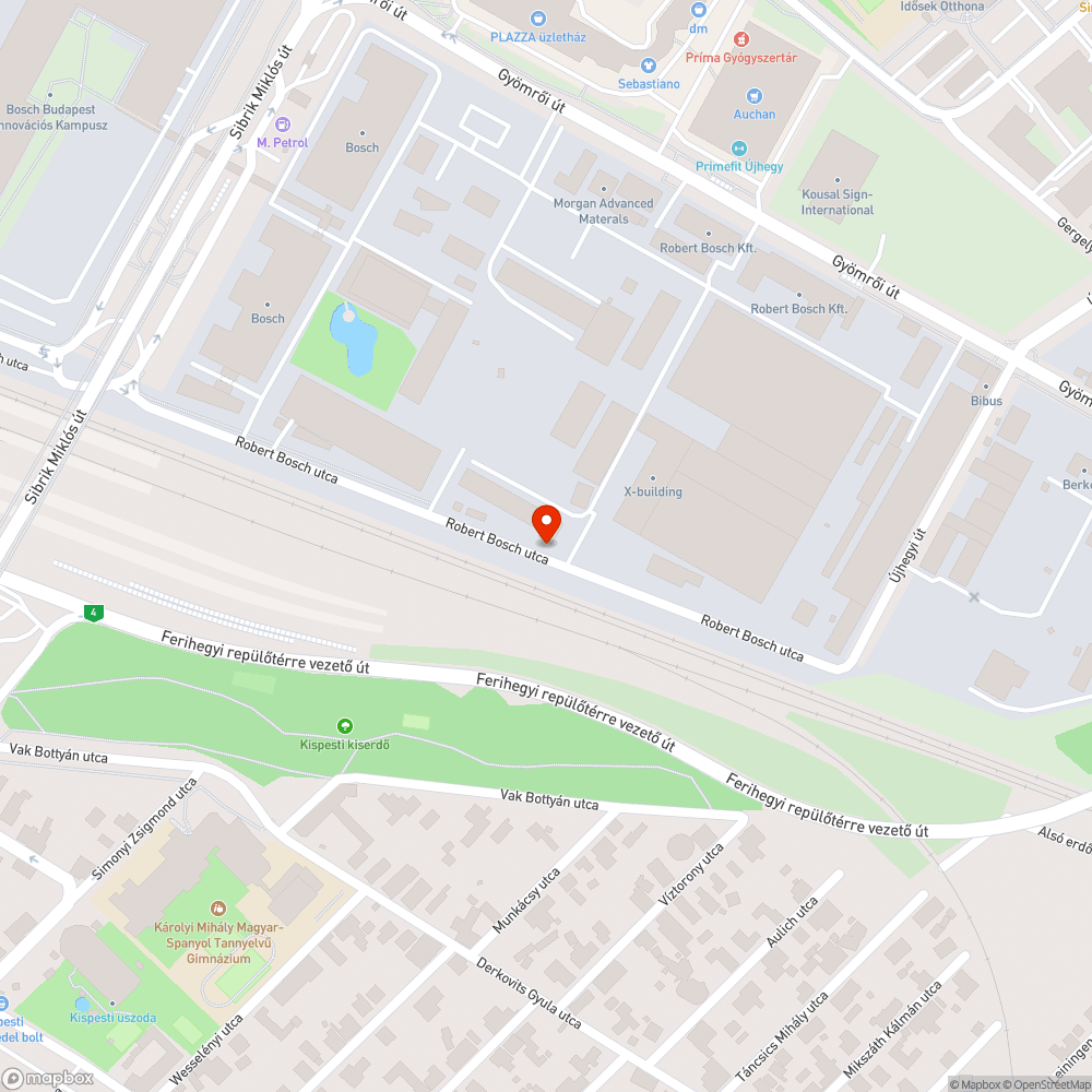 Elhagyott jármű bejelentés helye