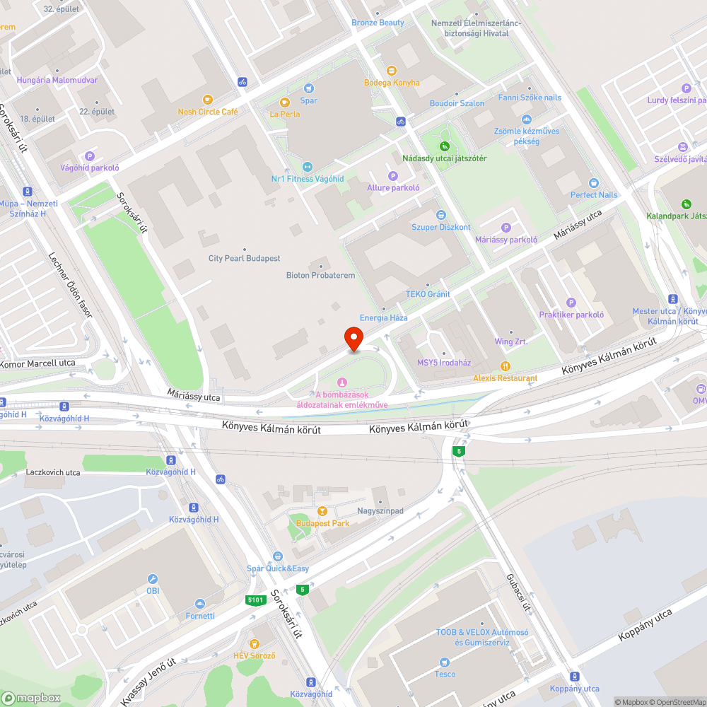 Zöldterületet károsító parkolás bejelentés helye