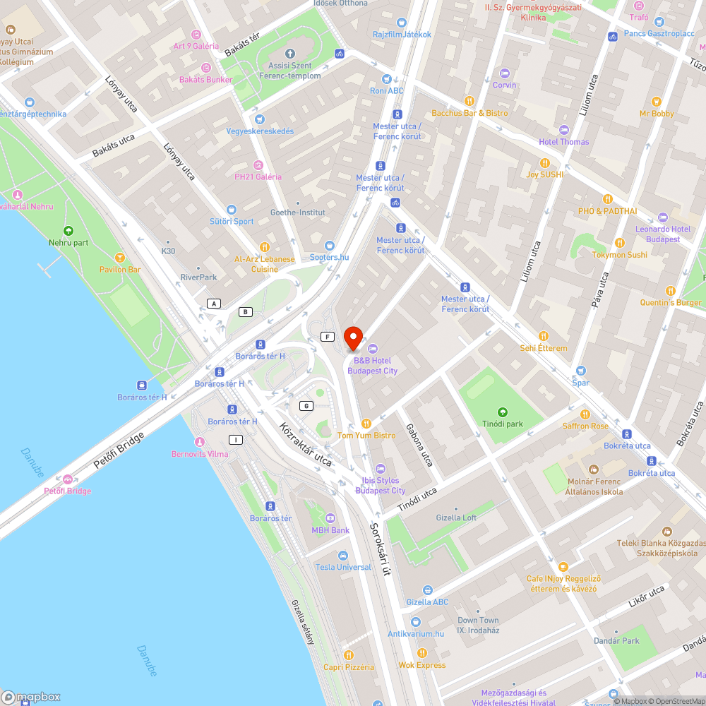 Részben elzárt járda bejelentés helye