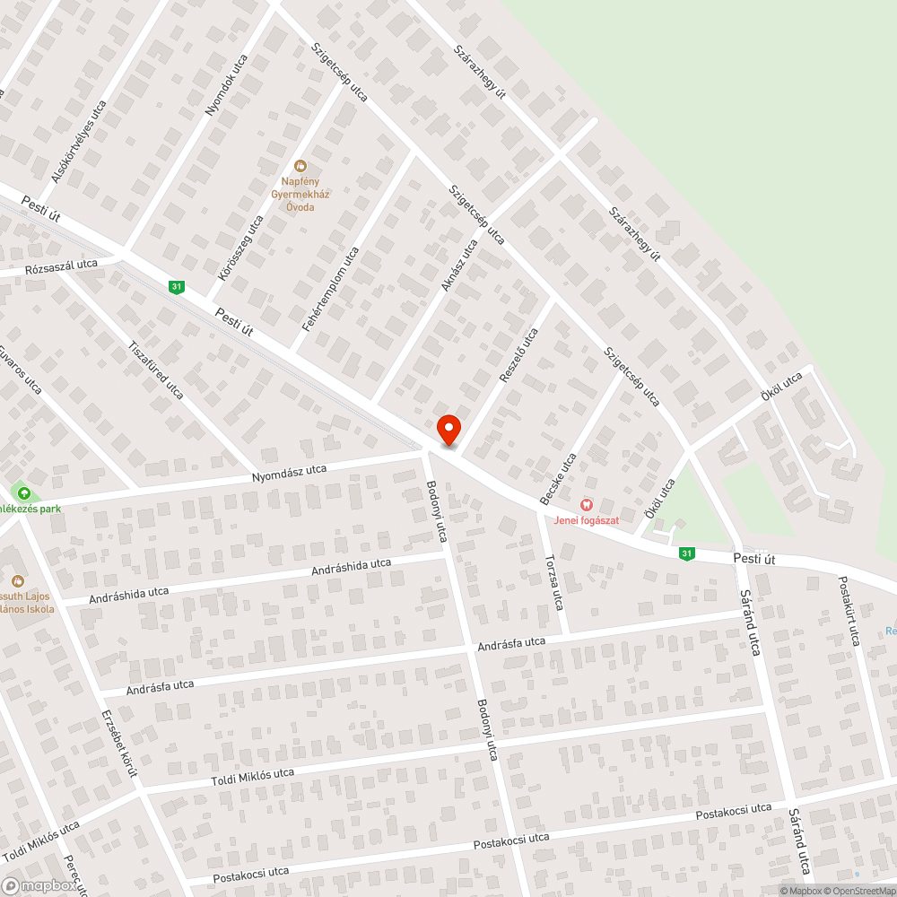 Menetrend bejelentés helye