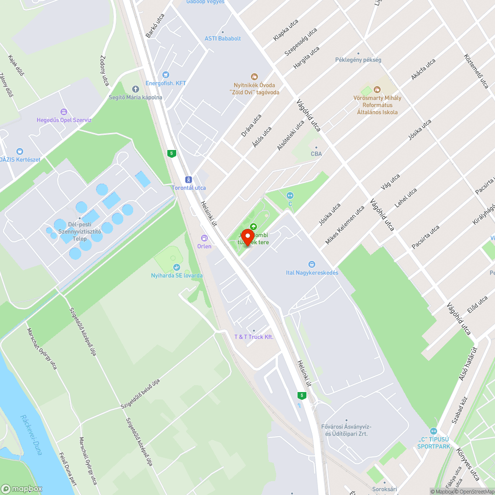 Pesterzsébet Wesselényi utca szemétlerakás bejelentés helye