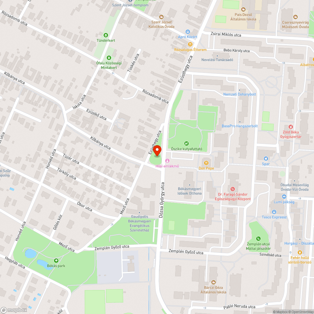 nincs világítás Békásmegyer/Hősök terén és környékén bejelentés helye