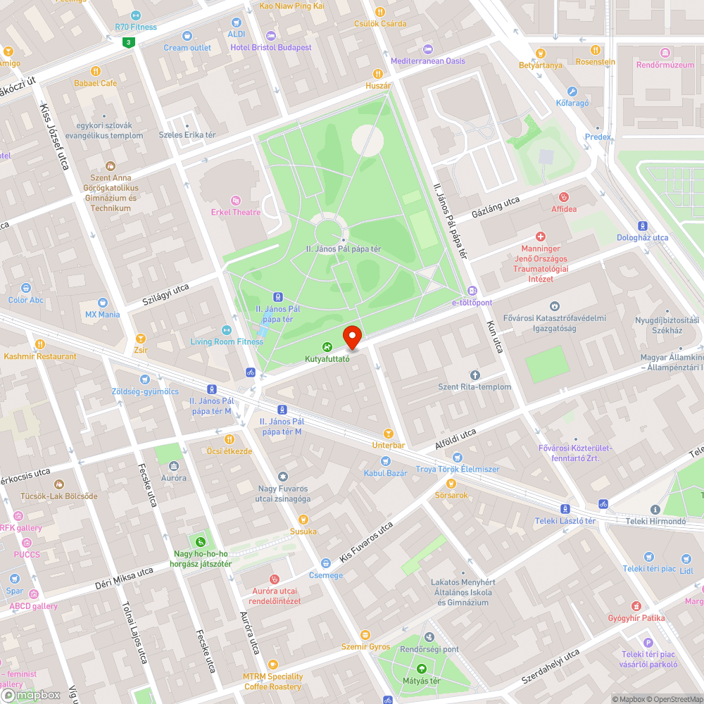 Nem működő közvilágítás bejelentés helye