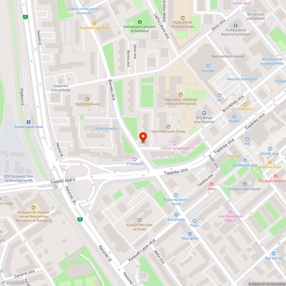 Közmű tövében bálványfa bejelentés helye