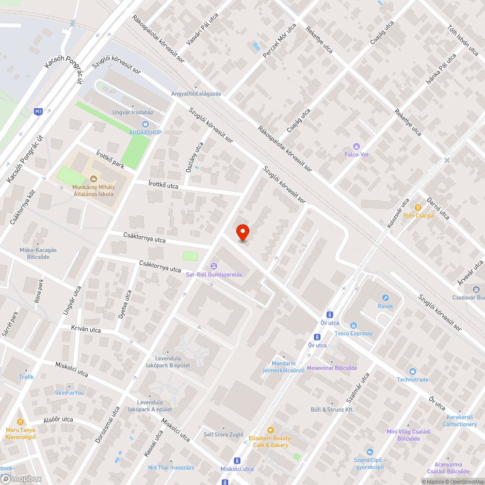 Elhagyott matrac bejelentés helye