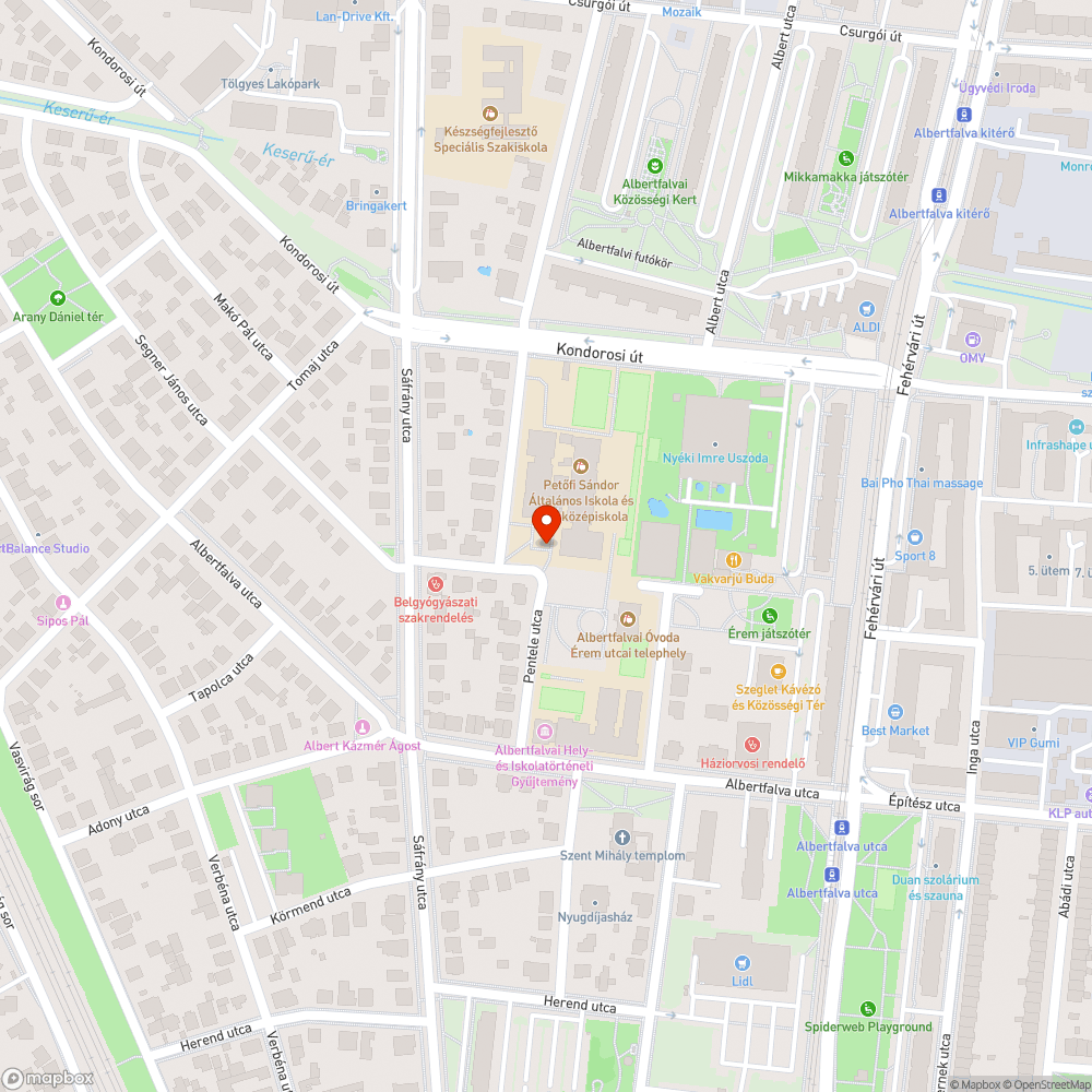 Fahely bejelentés helye