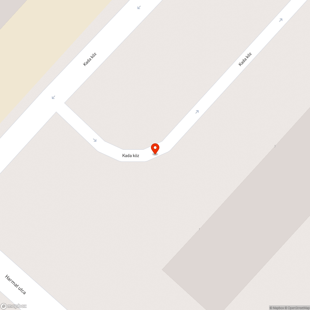 Kada köz kátyú bejelentés helye