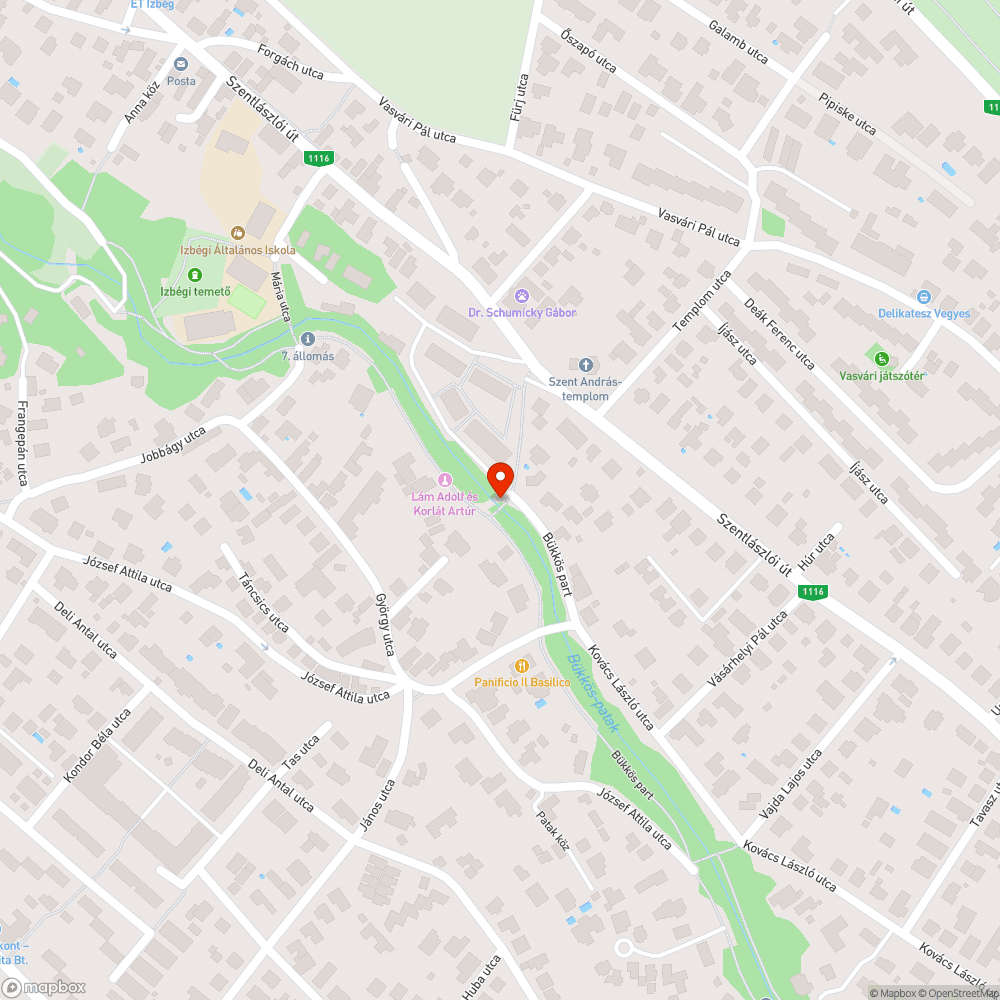 Eötvös utcai híd járófelületének meghibásodása bejelentés helye