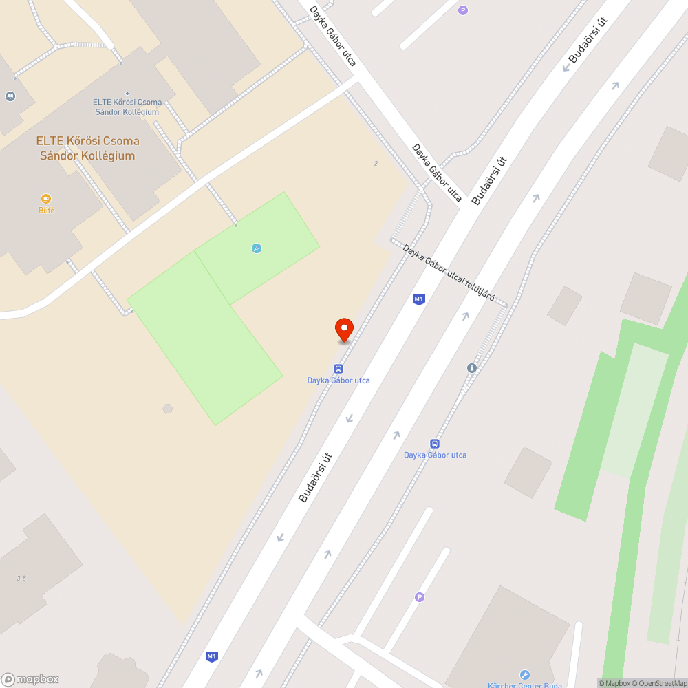 Dayka Gábor utca BKK megálló bejelentés helye