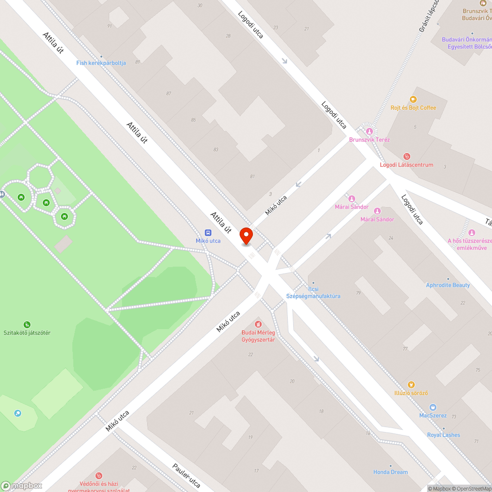 Miko utca- attila ut autos lampa bejelentés helye