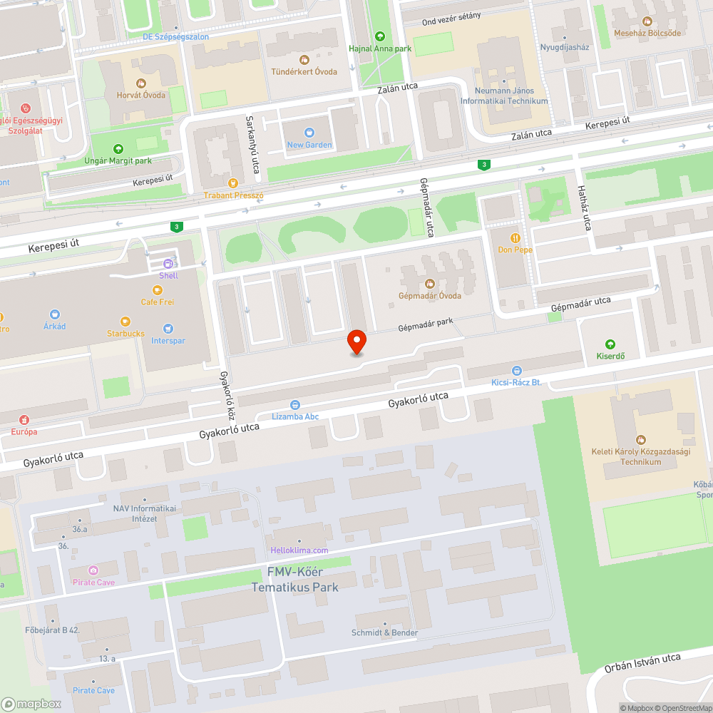 Sötét utcalámpák bejelentés helye