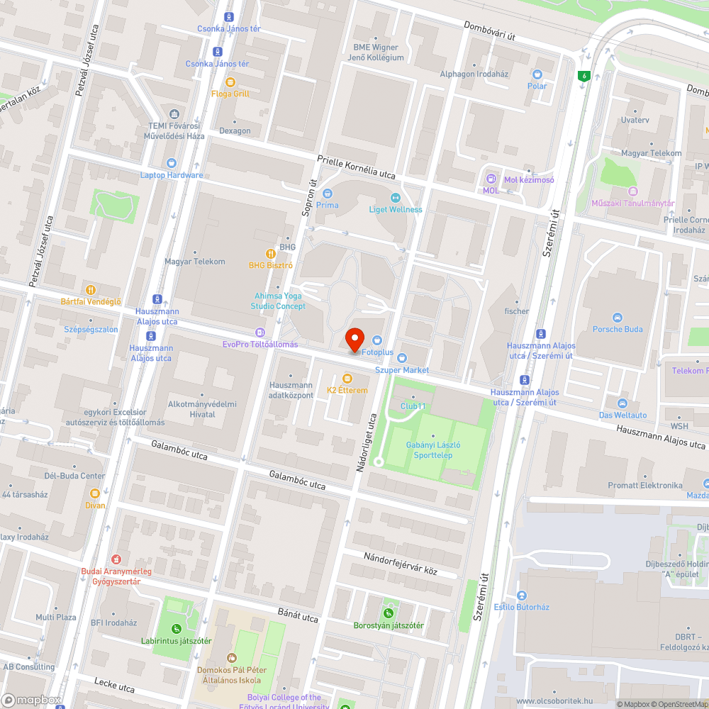 Koszos járda bejelentés helye