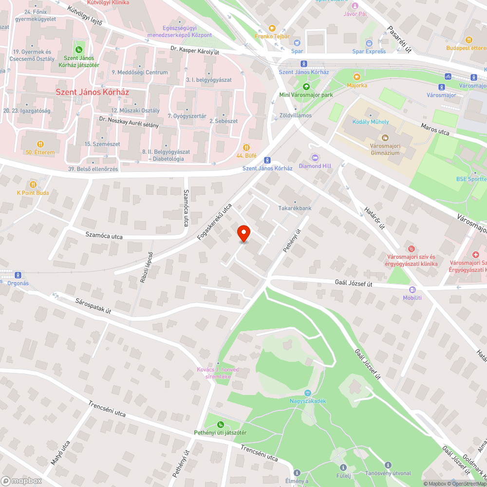 Elhagyott autó bejelentés helye