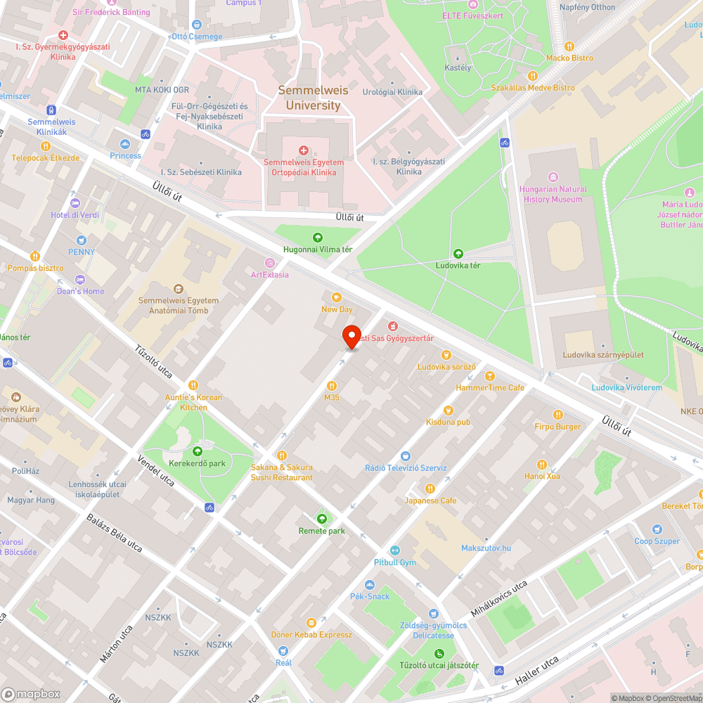 Süllyedő úttest és mély kátyú bejelentés helye