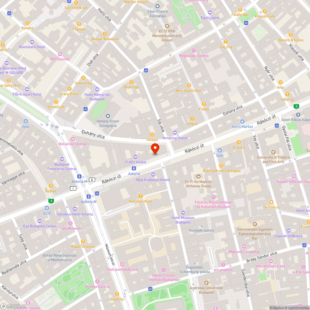 Rákóczi 10. bódé lebontása bejelentés helye