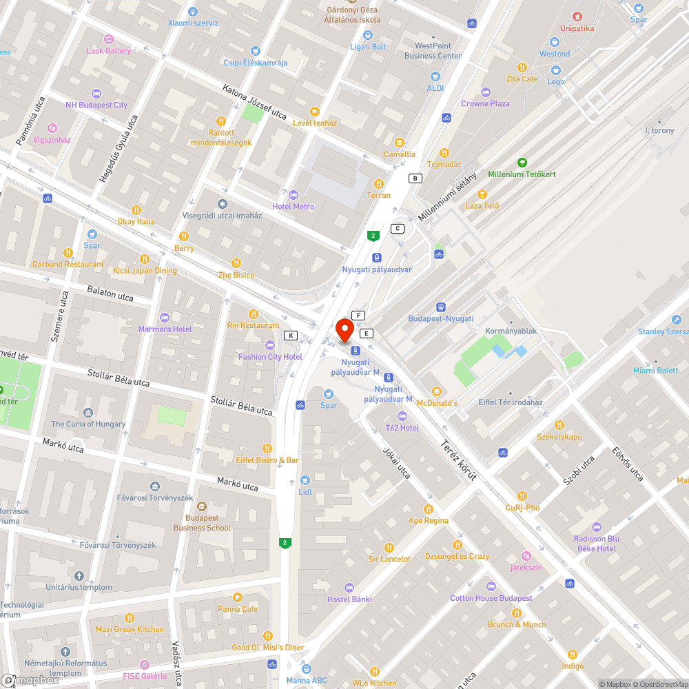 Nyugati aluljáró újabb vezetékek lógnak bejelentés helye