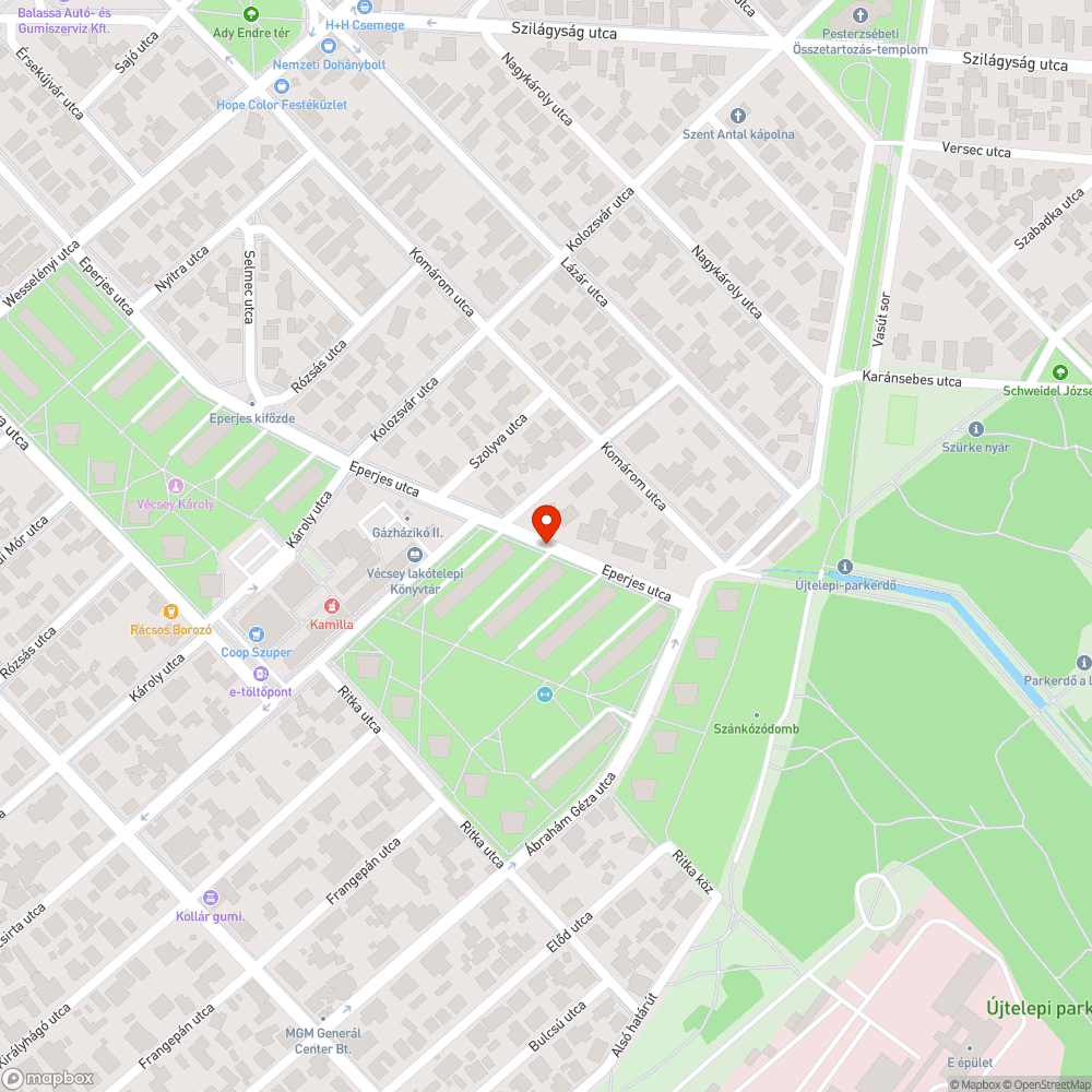 Kidöntött tábla bejelentés helye