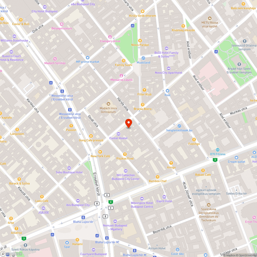 Nincs közvilágítás a Dohány utca 59 előtt bejelentés helye