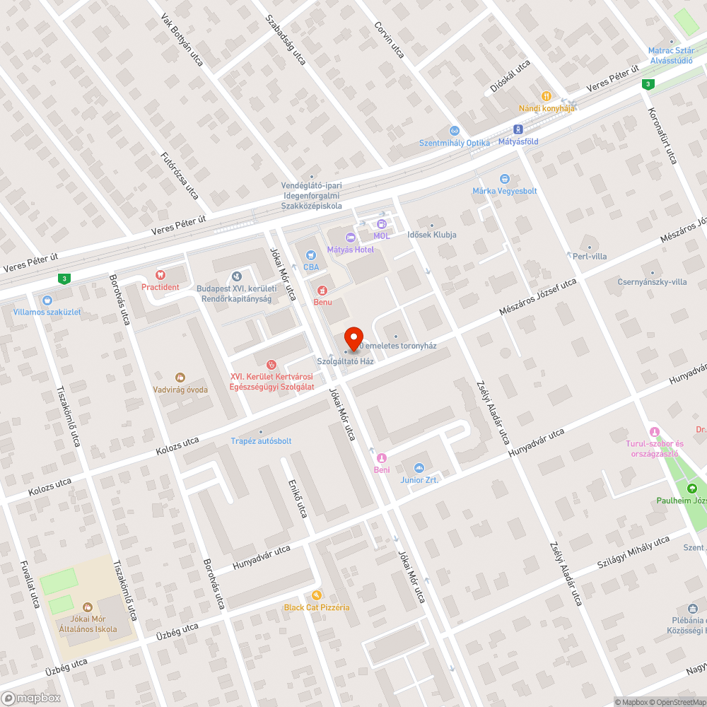 Omló fal bejelentés helye