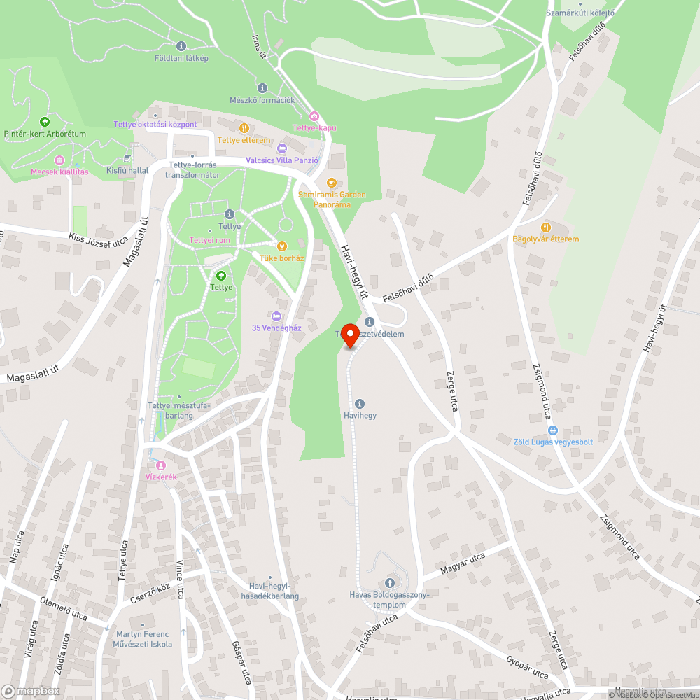 Szemetes havihegyi szikla bejelentés helye