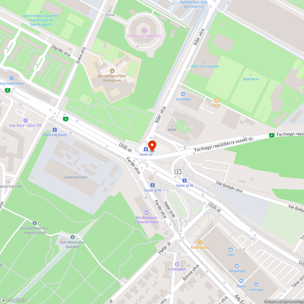 széttört üveg a kerékpárosúton bejelentés helye