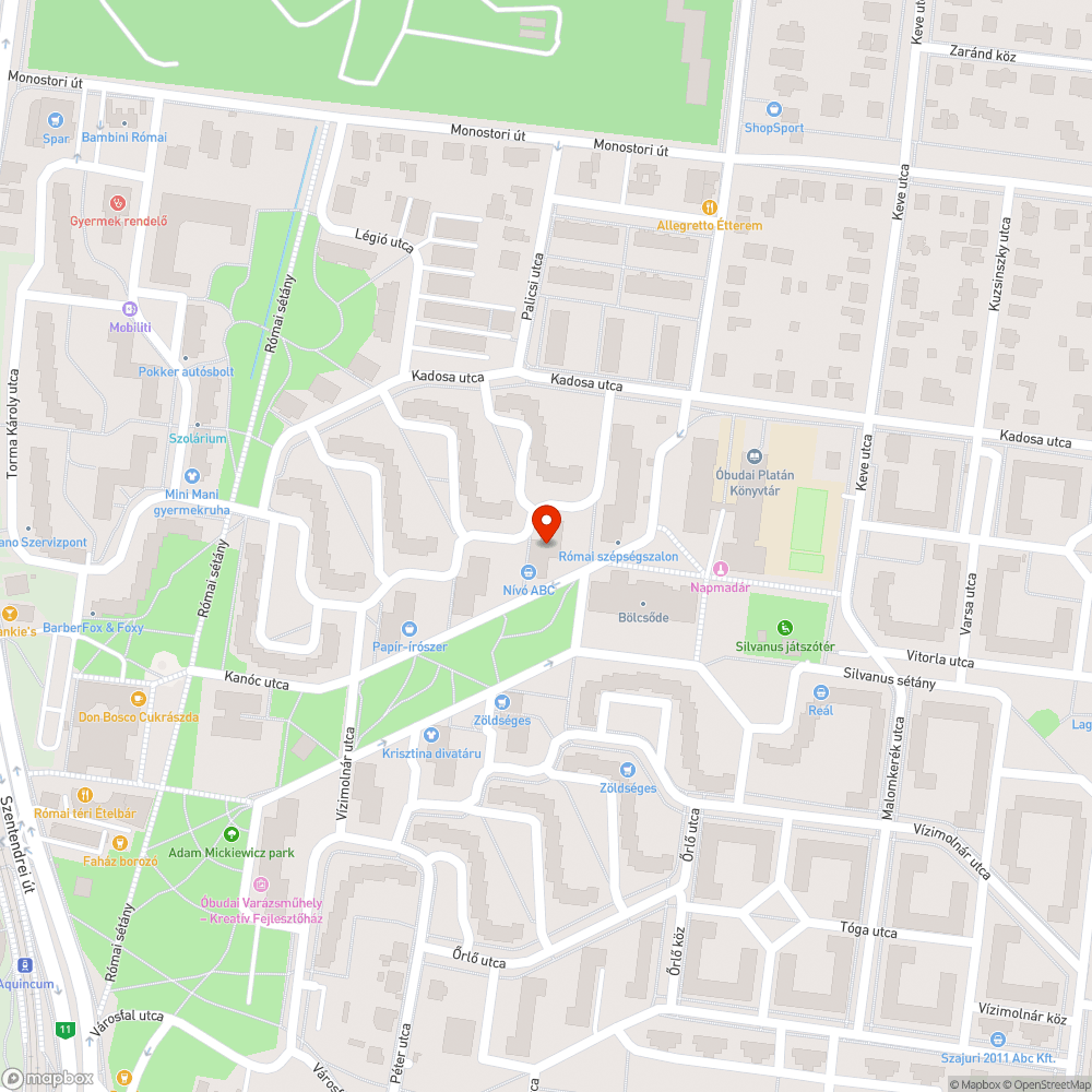 Árválkodó autó a parkolóban bejelentés helye