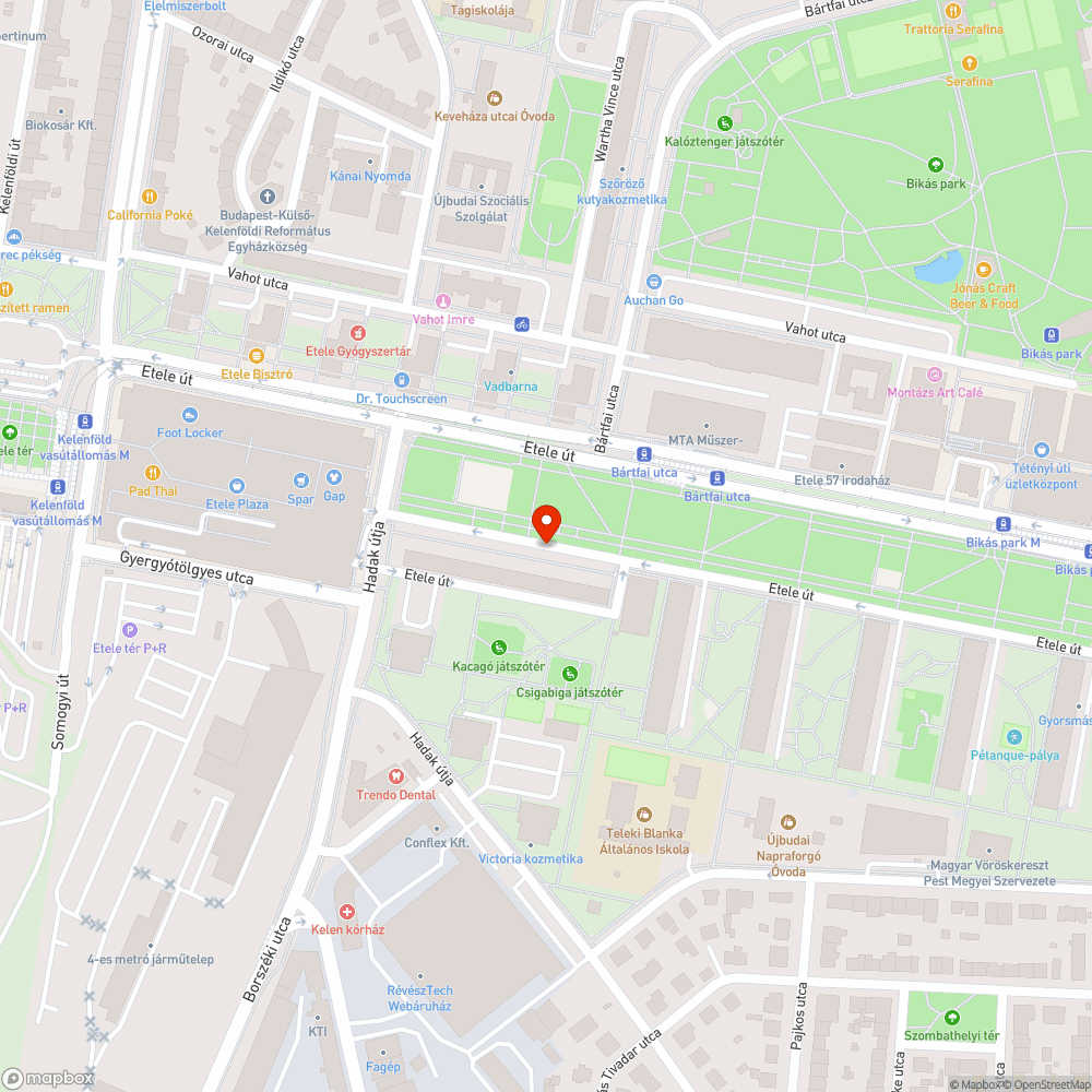 Nagy törött faág bejelentés helye