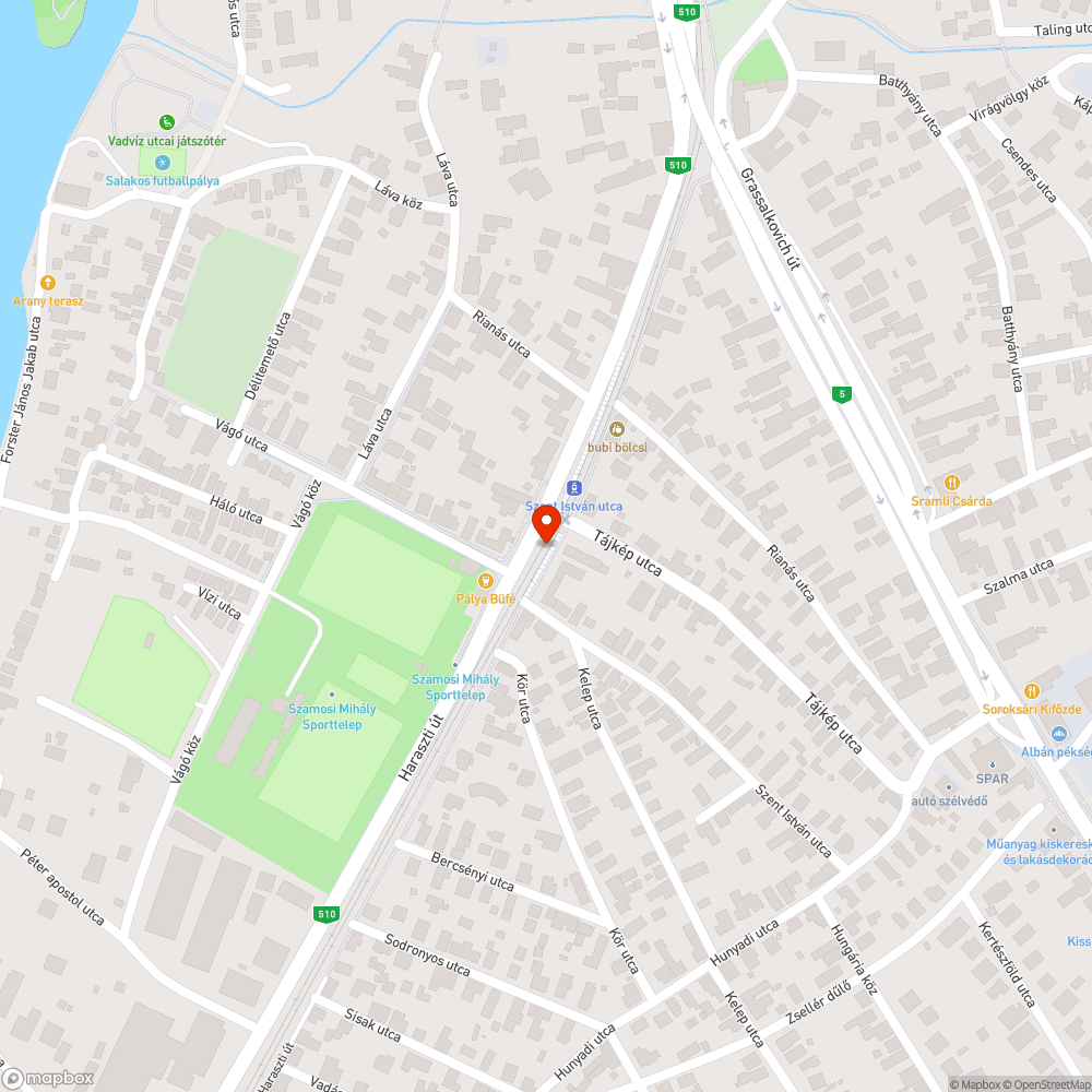 Életveszélyes padka a HÉV-állomáson bejelentés helye