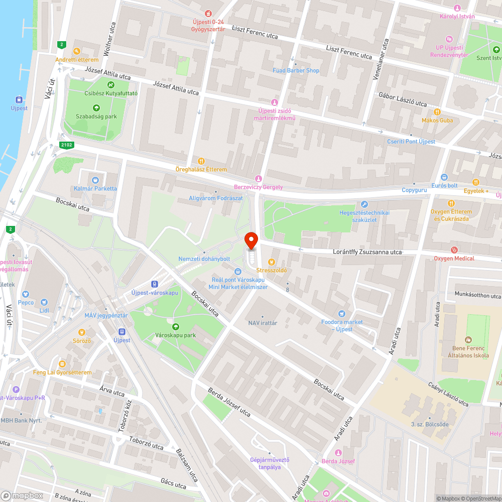 Letört nagy faágak a zöldterületen bejelentés helye