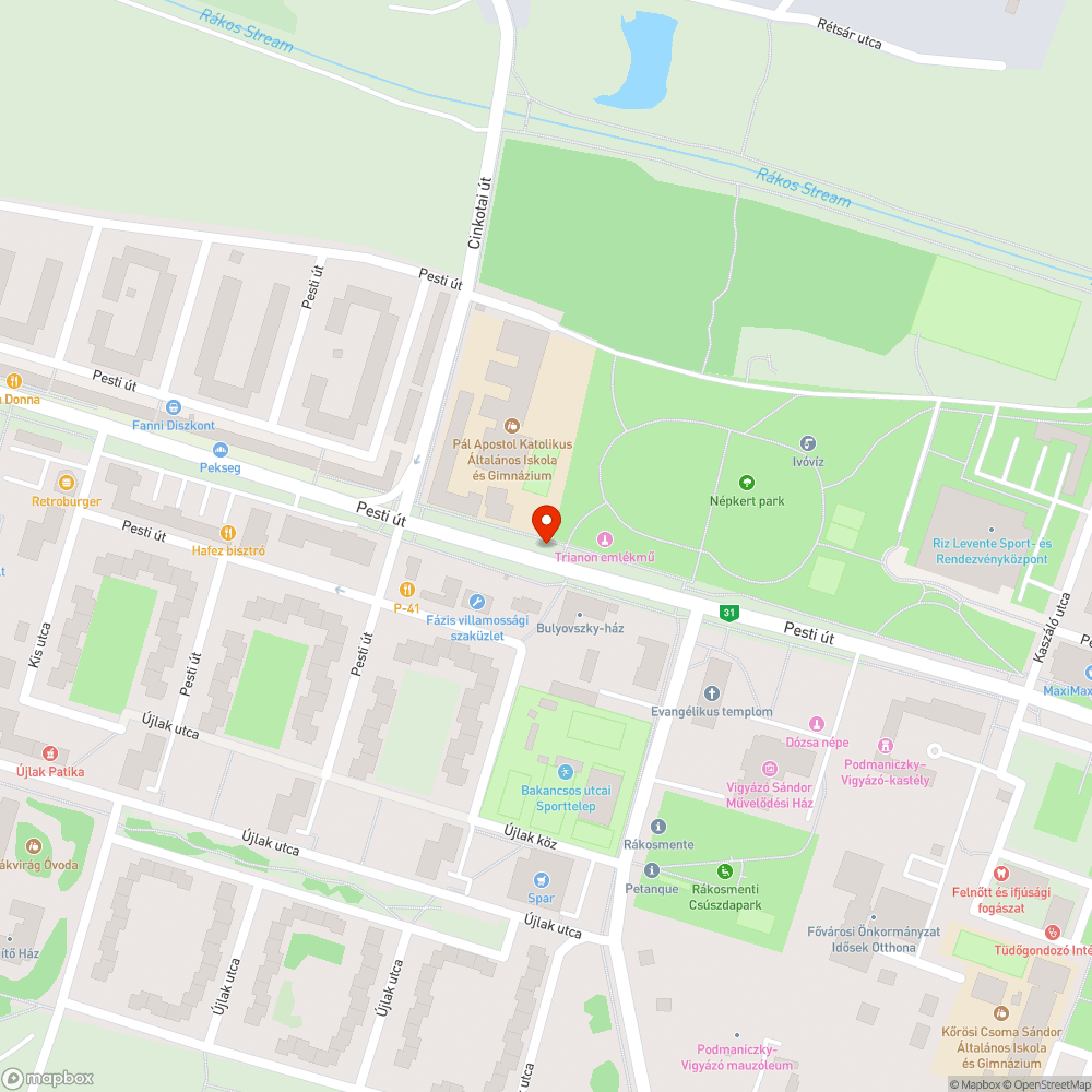 Undorító bejelentés helye