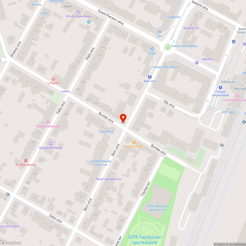 Elhagyott kerékpárváz bejelentés helye