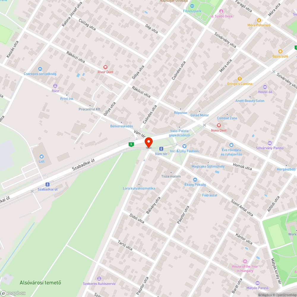 Elforgatott zóna vége tábla bejelentés helye