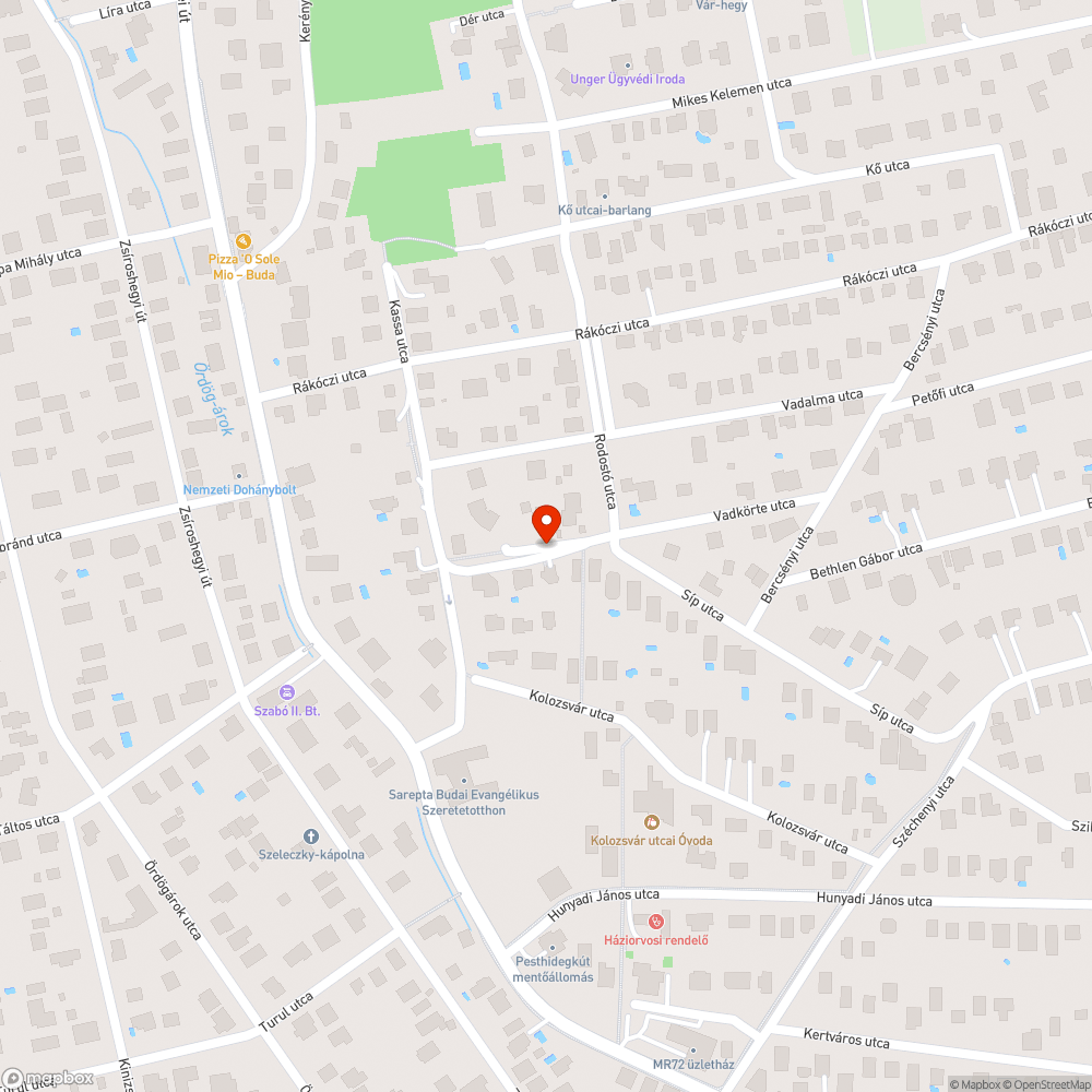 Nagyon rossz állapotú bevezető út bejelentés helye