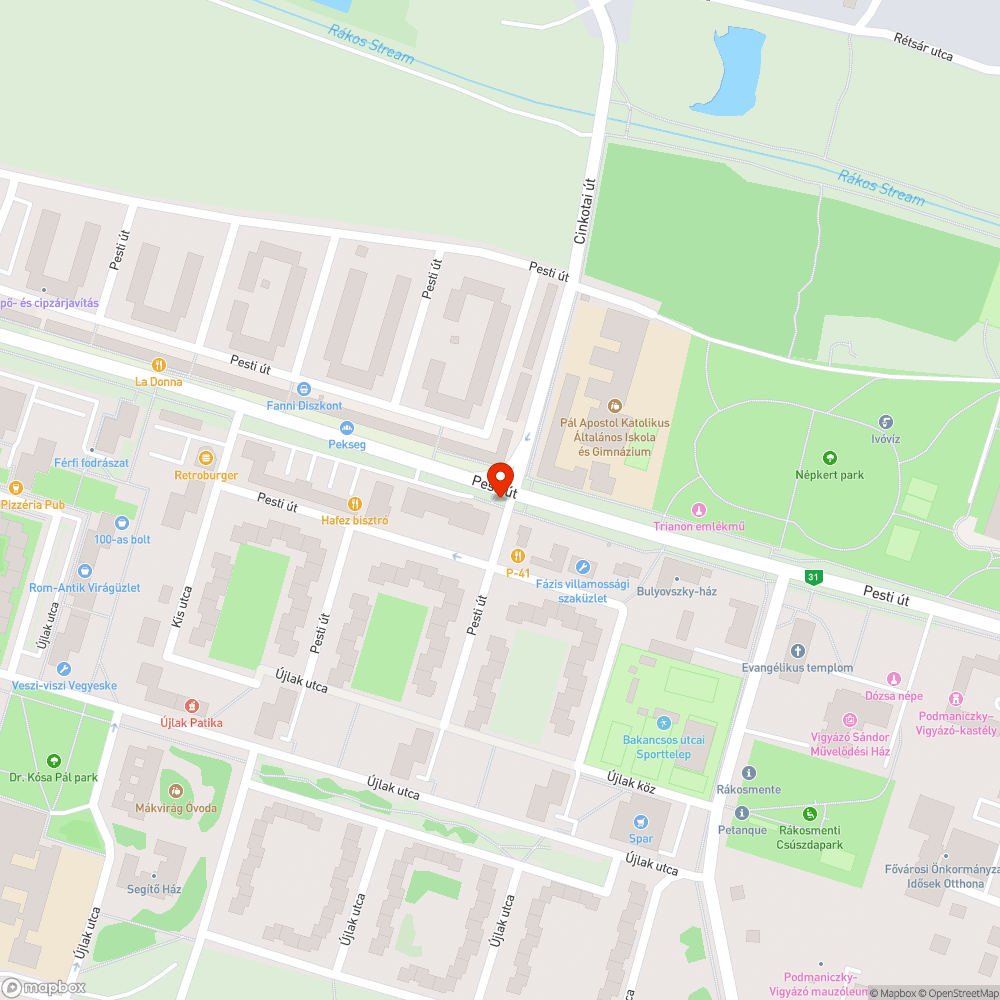 Ajtó bejelentés helye