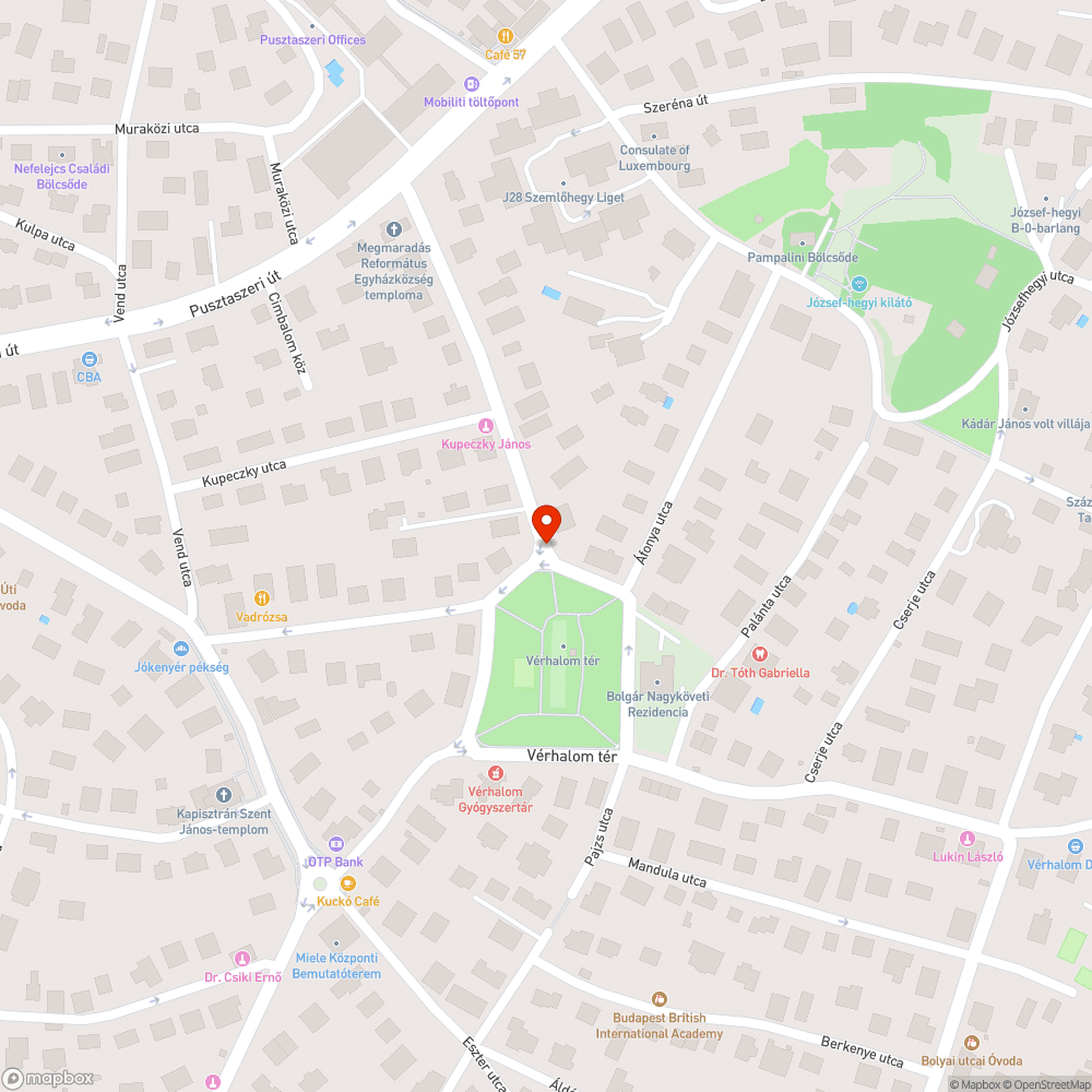 Megdőlt tábla bejelentés helye