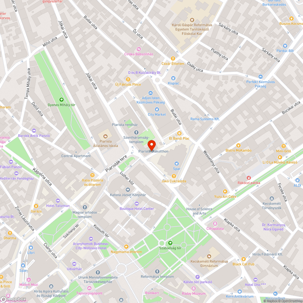 Nem működik a közvilágítás a Centrum oldalában bejelentés helye