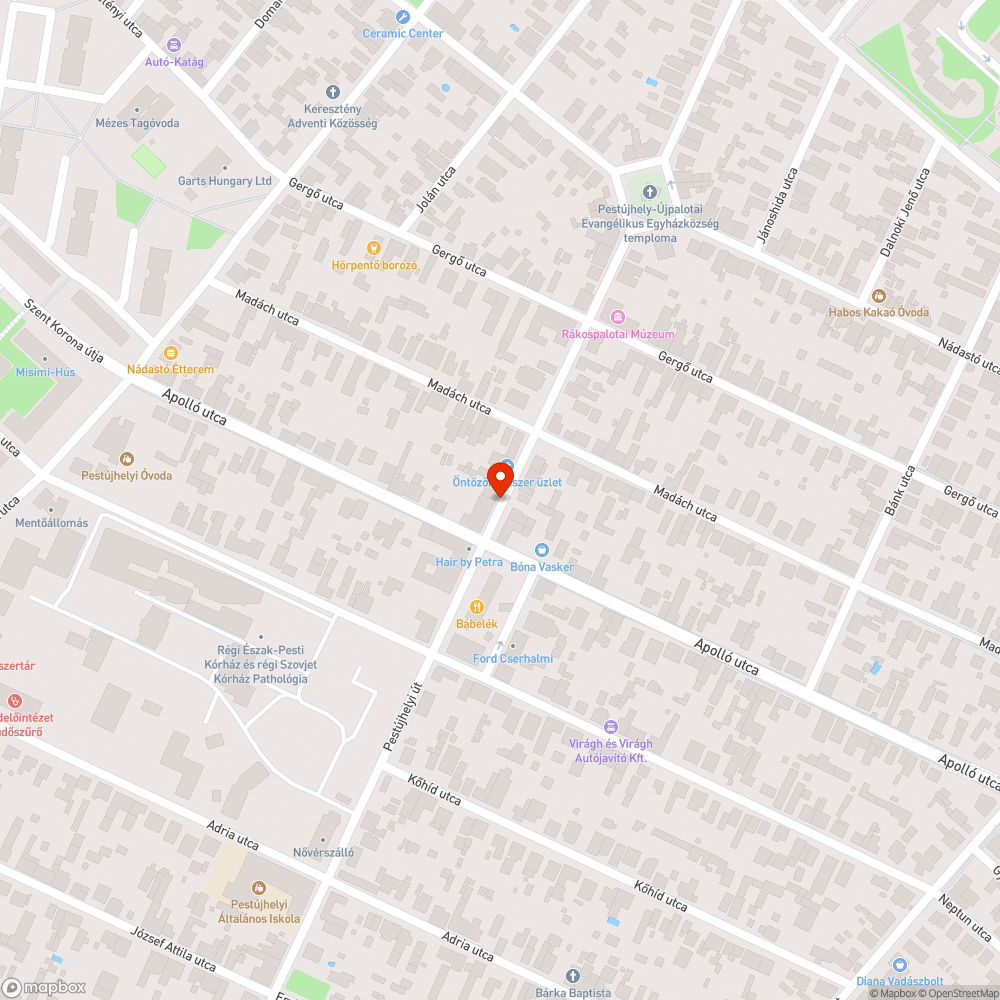 Buszmegállóban parkolás bejelentés helye