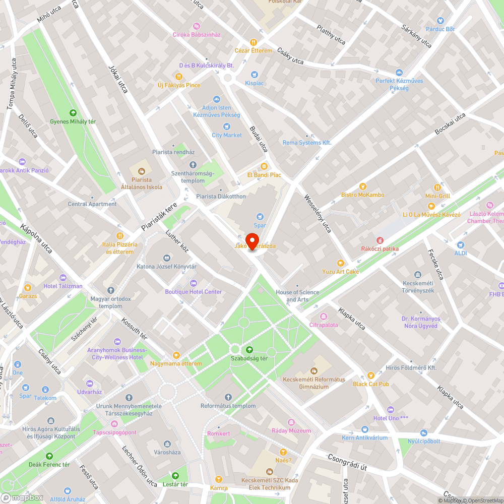 Nem működő közvilágítás a Koháry István körúton bejelentés helye