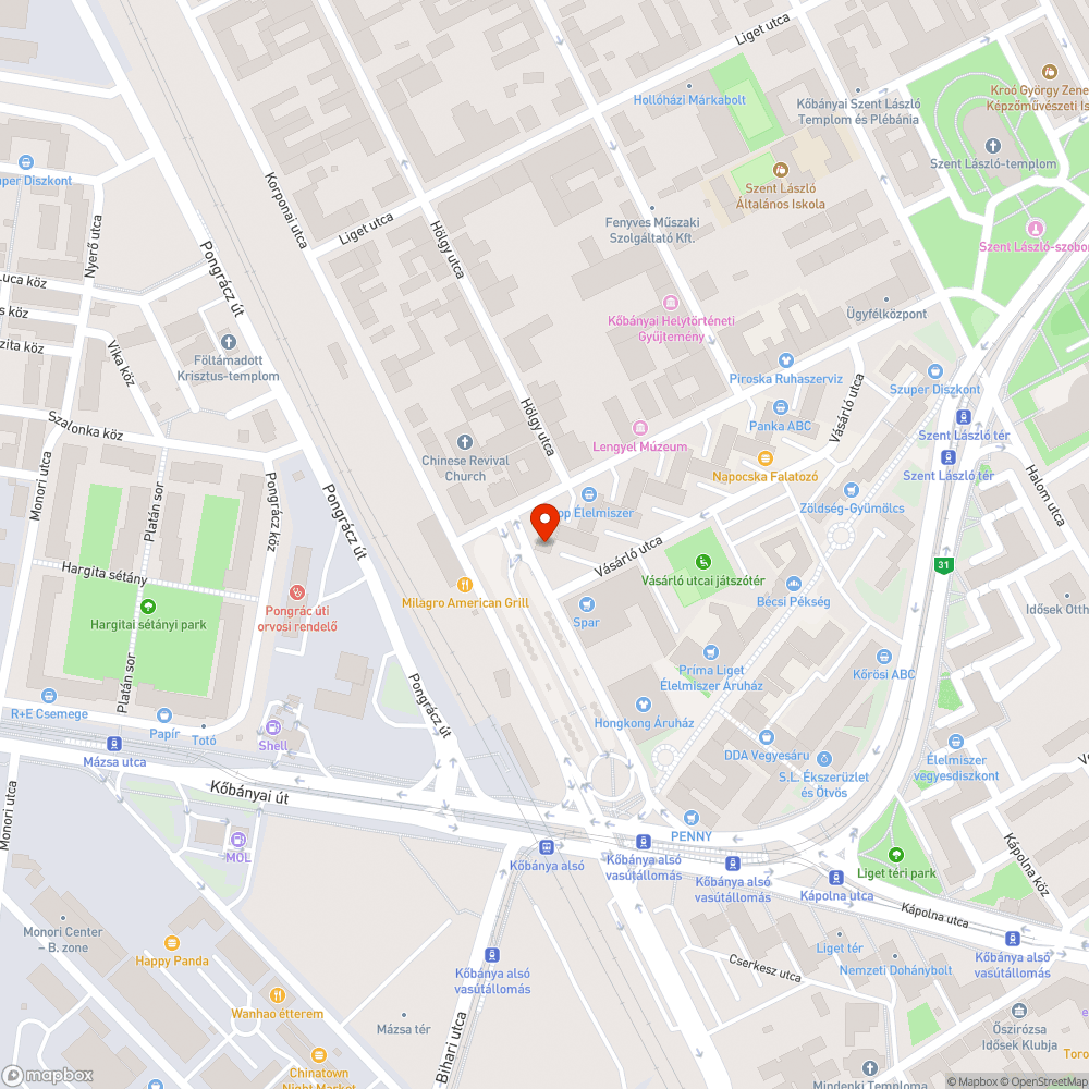 Szétfeszített buszmegálló bejelentés helye